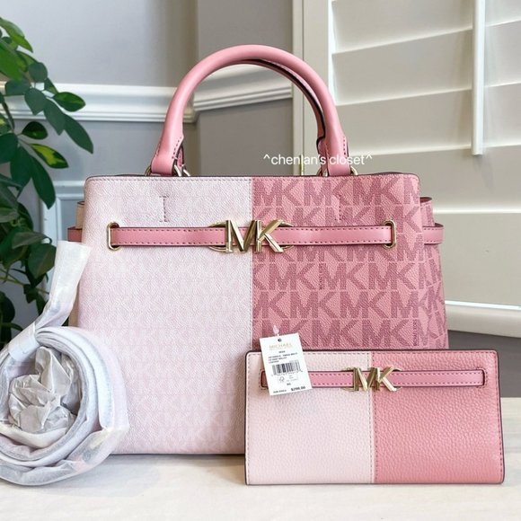 Michael Kors Handbags - 🌸NeW! Michael Kors Reed LG Satchel &Wallet Set